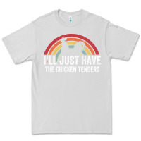 Dove Grey I'll Just Have The Chicken Tenders Premium Tee - lanVoArt