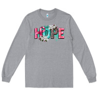 Heather Grey hope cancer awareness Long Sleeve Tee - CowGirlArtShop