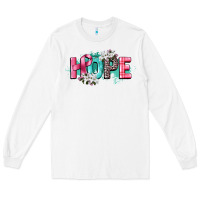 White hope cancer awareness Long Sleeve Tee - CowGirlArtShop