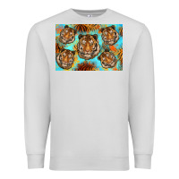 Dove Grey Tiger Premium Sweatshirt - Artiststas