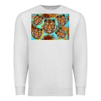 Oatmeal Heather Tiger Premium Sweatshirt - Artiststas
