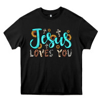 Black jesus loves you Heavy Core Tee - JahusDesignShop