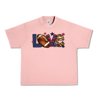 Salmon Love Football team color red blue 4th of july Urban Heavy Tee - HowdyJamesFarm