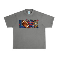 Tornado Love Football team color red blue 4th of july Urban Heavy Tee - HowdyJamesFarm