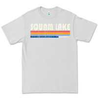 Dove Grey Vintage 70S 80S Style Squam Lake Nh Premium Tee - lanVoArt