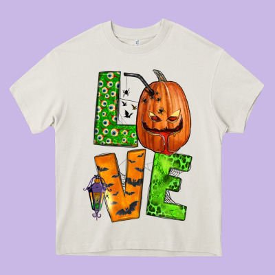 Love Halloween Heavy Core Tee Designed By Bundleandbundleshop