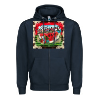 Navy summer vibes Zipper Hoodie - CowhideDigitalArt