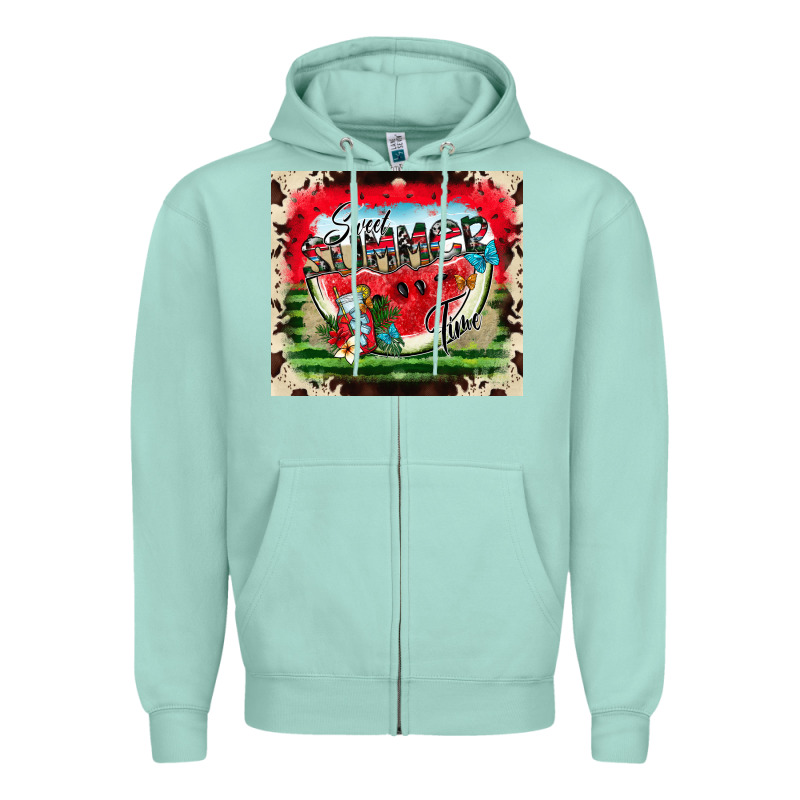 Summer Vibes Zipper Hoodie by CowhideDigitalArt | Teevron
