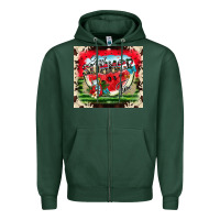 Sports Green summer vibes Zipper Hoodie - CowhideDigitalArt