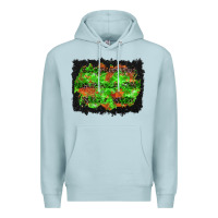 Blue Mist halloween leopard lines background Premium Hoodie - BundleAndBundleShop
