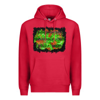 Cardinal halloween leopard lines background Premium Hoodie - BundleAndBundleShop
