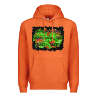 Carrot halloween leopard lines background Premium Hoodie - BundleAndBundleShop