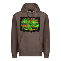 Coffee halloween leopard lines background Premium Hoodie - BundleAndBundleShop