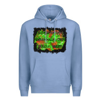Colony Blue halloween leopard lines background Premium Hoodie - BundleAndBundleShop