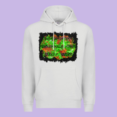 Halloween Leopard Lines Background Premium Hoodie Designed By Bundleandbundleshop