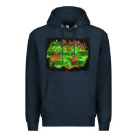 Navy halloween leopard lines background Premium Hoodie - BundleAndBundleShop