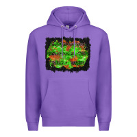 Purple halloween leopard lines background Premium Hoodie - BundleAndBundleShop