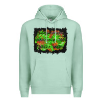 Seafoam halloween leopard lines background Premium Hoodie - BundleAndBundleShop