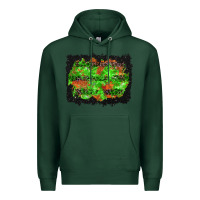 Sports Green halloween leopard lines background Premium Hoodie - BundleAndBundleShop