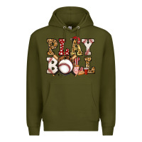 Army Green baseball play ball Premium Hoodie - Jasminsmagicworld