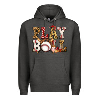 Charcoal Heather baseball play ball Premium Hoodie - Jasminsmagicworld