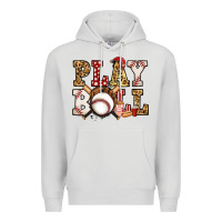 Dove Grey baseball play ball Premium Hoodie - Jasminsmagicworld