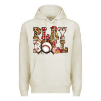 Oatmeal Heather baseball play ball Premium Hoodie - Jasminsmagicworld