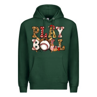 Sports Green baseball play ball Premium Hoodie - Jasminsmagicworld