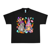 Black Easter gnome and rabbit Easter Day Urban Heavy Tee - HowdyJamesFarm