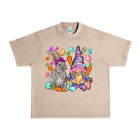 French Oak Easter gnome and rabbit Easter Day Urban Heavy Tee - HowdyJamesFarm