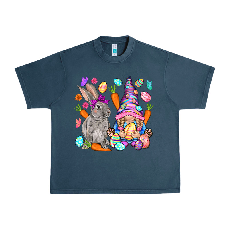 Easter Gnome And Rabbit Easter Day Urban Heavy Tee by HowdyJamesFarm | Teevron