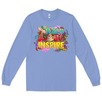 Colony Blue teach love inspire Long Sleeve Tee - CowGirlArtShop