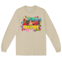 Mushroom teach love inspire Long Sleeve Tee - CowGirlArtShop
