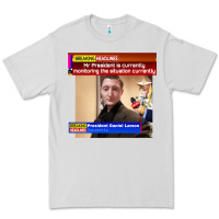Dove Grey daniel larson monitoring the situation   vintage Premium Tee - lanVoArt
