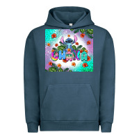Pigment Midnight Navy ohana stitch Urban Hoodie - AdoDesignShop