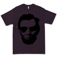 Plum cool abe lincoln with aviator sunglasses black Premium Tee - lanVoArt