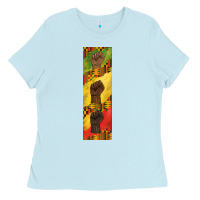 Baby Blue juneteenth pen wrap Ladies Tee - BarkalooDesign