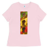 Bubblegum Pink juneteenth pen wrap Ladies Tee - BarkalooDesign