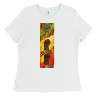White juneteenth pen wrap Ladies Tee - BarkalooDesign