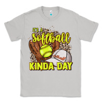 Moon Dust It's a Softball kinda day leopard Classic Tee - NancyCooperArtShop