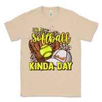 Mushroom It's a Softball kinda day leopard Classic Tee - NancyCooperArtShop