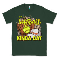 It's A Softball Kinda Day Leopard Classic Tee | Teevron