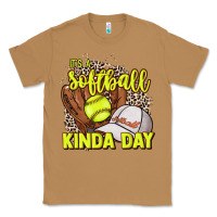 Toasted Coconut It's a Softball kinda day leopard Classic Tee - NancyCooperArtShop