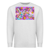 Oatmeal Heather unicorn Premium Sweatshirt - Artiststas
