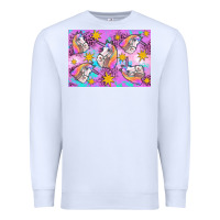 White unicorn Premium Sweatshirt - Artiststas