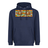 Navy Thick Thighs Pumpkin Pies Heavyweight Hoodie - Artiststas