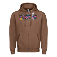 Chestnut Happy Easter Y'all Zipper Hoodie - CowhideDigitalArt