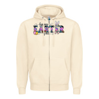 Sandshell Happy Easter Y'all Zipper Hoodie - CowhideDigitalArt