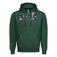 Sports Green Happy Easter Y'all Zipper Hoodie - CowhideDigitalArt