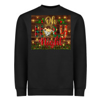 Black oh holy night Heavyweight Sweatshirt - BundleAndBundleShop
